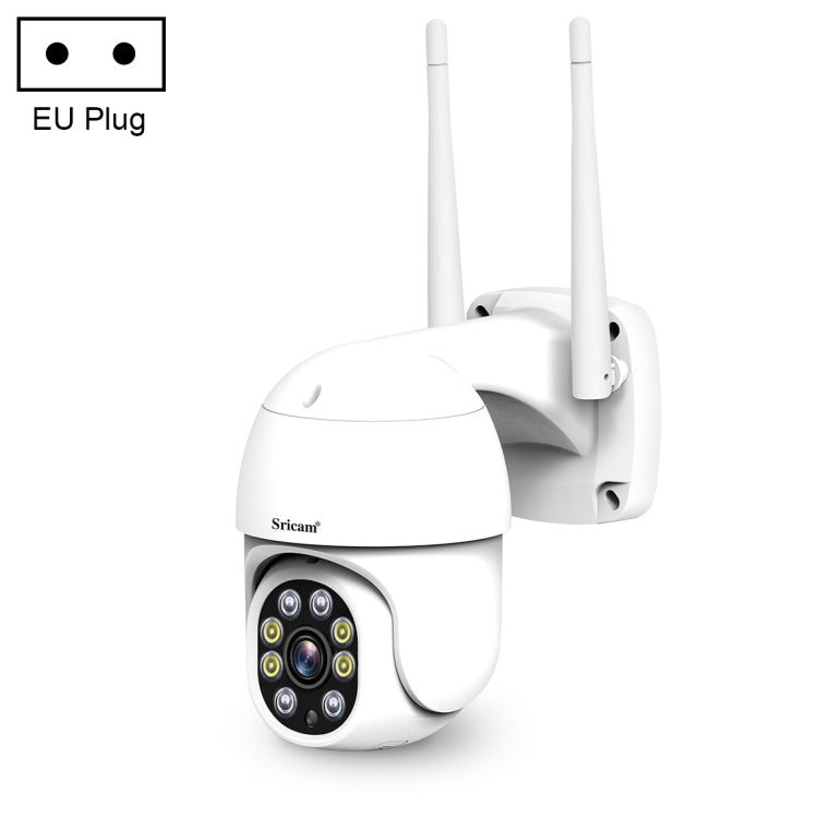 Sricam SP028 1080P HD Outdoor PTZ Camera, Support Two Way Audio / Motion Detection / Humanoid Detection / Color Night Vision / TF Card, EU Plug - Security by Sricam | Online Shopping UK | buy2fix