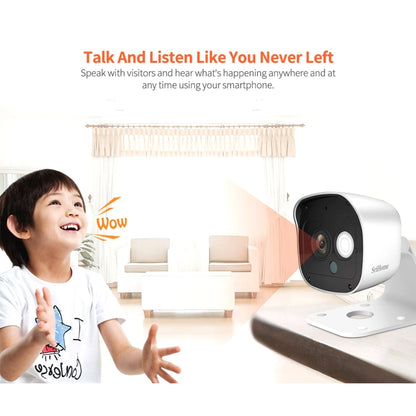 SriHome SH029 3.0 Million Pixels 1296P HD AI Camera, Support Two Way Talk / Motion Detection / Humanoid Detection / Night Vision / TF Card, UK Plug - Security by SriHome | Online Shopping UK | buy2fix