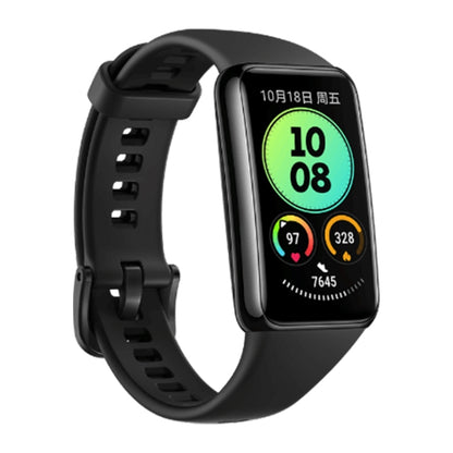 Original Huawei Band 6 Pro 1.47 inch AMOLED Color Screen Bluetooth 5.0 5ATM Waterproof Smart Wristband Bracelet, Support Body Temperature Detection / Blood Oxygen Monitoring / Sleep Monitoring / NFC Smart Card Swiping / 96 Sports Modes(Black) - Wearable Devices by Huawei | Online Shopping UK | buy2fix