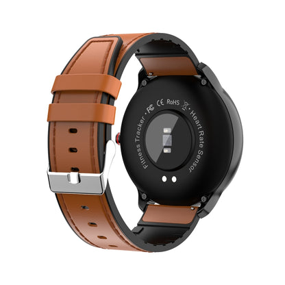 Z06 Fashion Smart Sports Watch, 1.3 inch Full Touch Screen, 5 Dials Change, IP67 Waterproof, Support Heart Rate / Blood Pressure Monitoring / Sleep Monitoring / Sedentary Reminder (Black Brown) - Smart Wear by buy2fix | Online Shopping UK | buy2fix