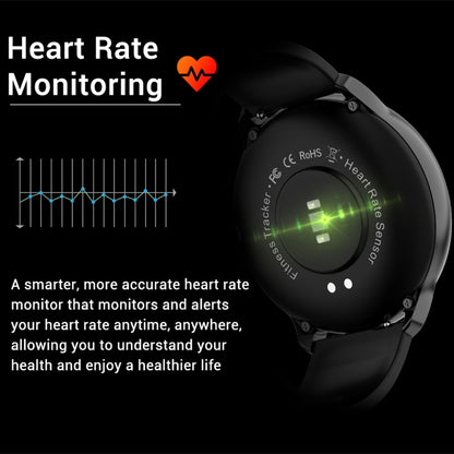 Z06 Fashion Smart Sports Watch, 1.3 inch Full Touch Screen, 5 Dials Change, IP67 Waterproof, Support Heart Rate / Blood Pressure Monitoring / Sleep Monitoring / Sedentary Reminder (Black) - Smart Wear by buy2fix | Online Shopping UK | buy2fix