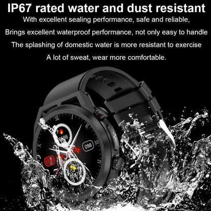 ET310 1.39 inch IPS Screen IP67 Waterproof Silicone Band Smart Watch, Support Body Temperature Monitoring / ECG (Black) - Smart Watches by buy2fix | Online Shopping UK | buy2fix