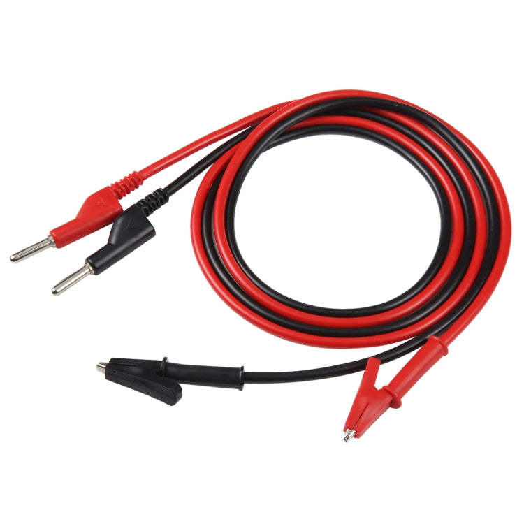 Thick Probe to Alligator Clip Test Lead Cable, Length: 1m -  by buy2fix | Online Shopping UK | buy2fix