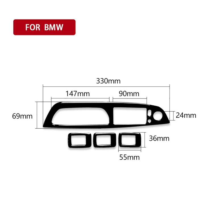 Car Right Drive Window Lift Panel + Start Button Decorative Sticker for BMW X5 E70 2008-2013 / X6 E71 2009-2014(Black) - In Car by buy2fix | Online Shopping UK | buy2fix