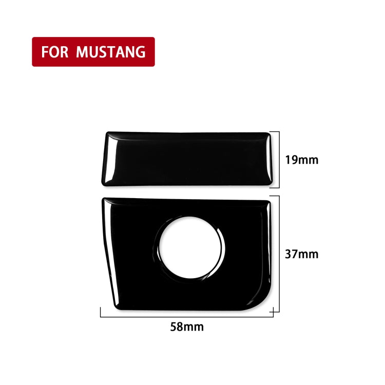 For Ford Mustang 2015-2020 Car Toolbox Decorative Sticker, Left Drive (Black) - In Car by buy2fix | Online Shopping UK | buy2fix