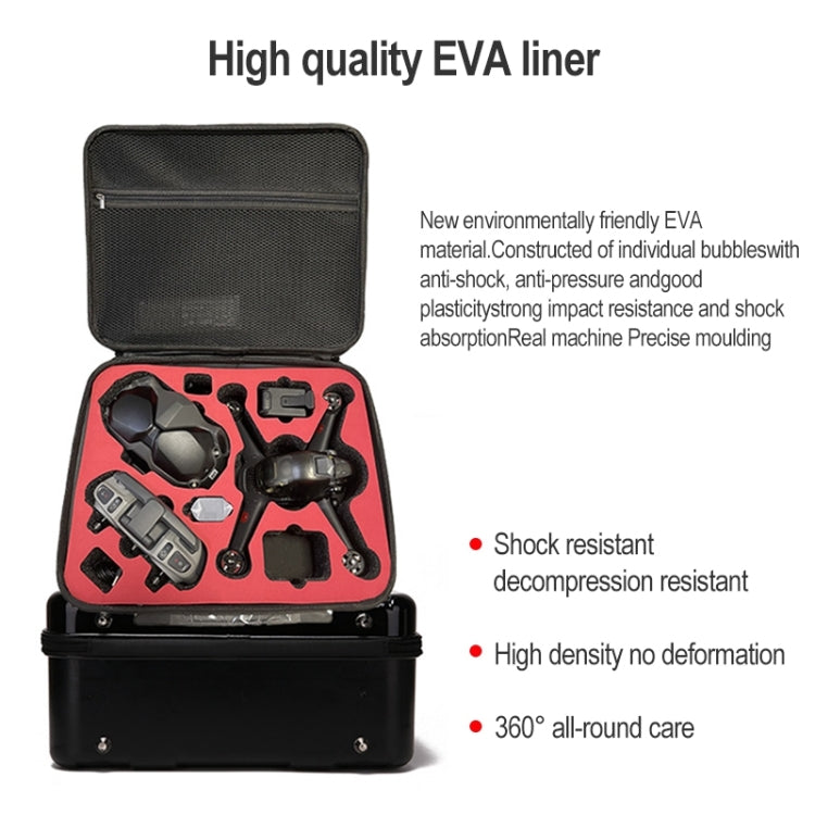 Portable Hard Case Carrying Travel Storage Box Waterproof Hard Case Storage Bag for DJI FPV(Black) - DJI & GoPro Accessories by buy2fix | Online Shopping UK | buy2fix