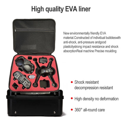 Portable Hard Case Carrying Travel Storage Box Waterproof Hard Case Storage Bag for DJI FPV(Black) - DJI & GoPro Accessories by buy2fix | Online Shopping UK | buy2fix