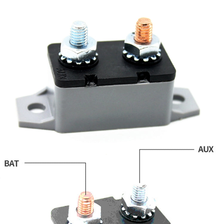 F3088-40A 40A Manual Reset Circuit Breaker Double Short Legs with Bolt 12/24V - In Car by buy2fix | Online Shopping UK | buy2fix
