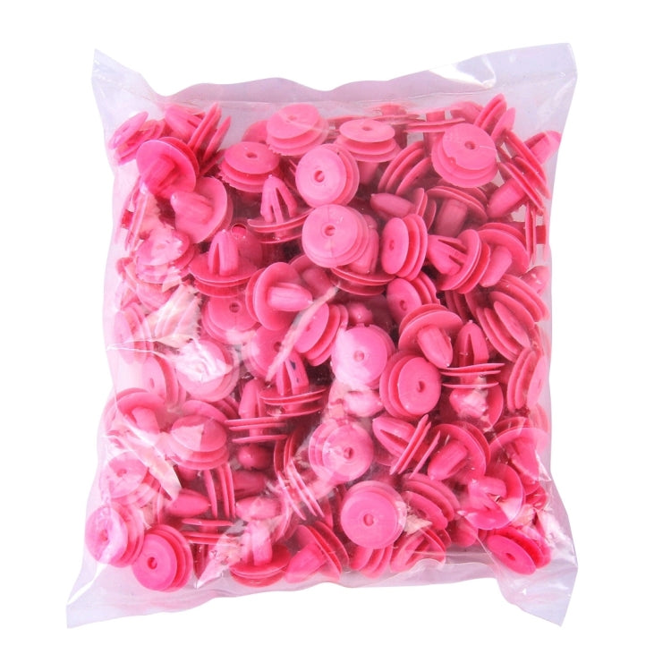 100 PCS Hole Plastic Rivets Fastener Push Clips(Pink) - Auto Fastener & Clips by buy2fix | Online Shopping UK | buy2fix