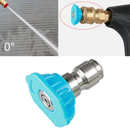 High Pressure Car Wash Gun Jet Nozzle Washer Accessories, Nozzle Angle: 0 Degree Big Hole, Blue - Car Washer & Accessories by buy2fix | Online Shopping UK | buy2fix