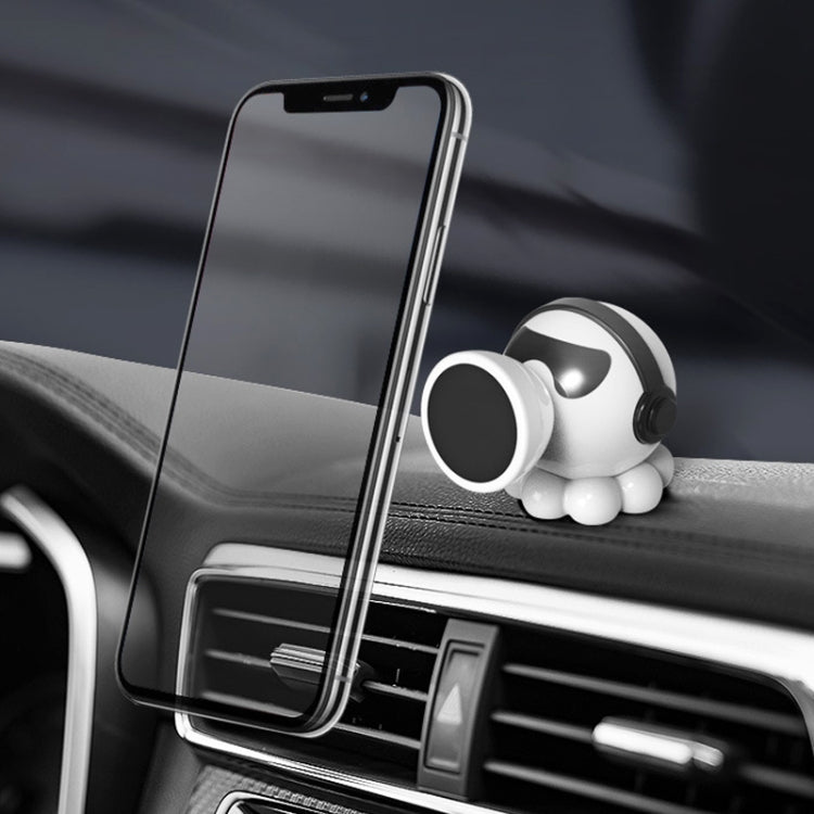 Car Octopus Shape Magnetic Mobile Phone Holder (White) - Car Holders by buy2fix | Online Shopping UK | buy2fix