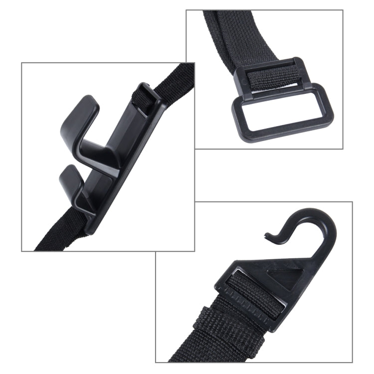 SHUNWEI SD-2512 Car Headrest Hook Universal Adjustable Car Back Seat Headrest Hanger Holder Hook for Bag Purse Cloth Grocery(Black) - Auto Fastener & Clips by SHUNWEI | Online Shopping UK | buy2fix