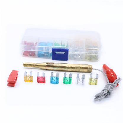 60 PCS Assorted Car Motorcycle Truck Small Size Blade Fuse Set 5A 10A 15A 20A 25A 30Amp & Test Pencil - In Car by buy2fix | Online Shopping UK | buy2fix