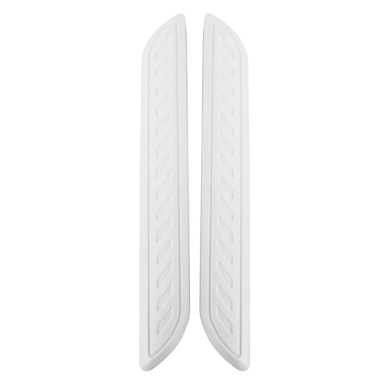 2 PCS Universal Car Auto Rubber Body Bumper Guard Protector Strip Sticker(White) - Anti Collision Sticker by buy2fix | Online Shopping UK | buy2fix