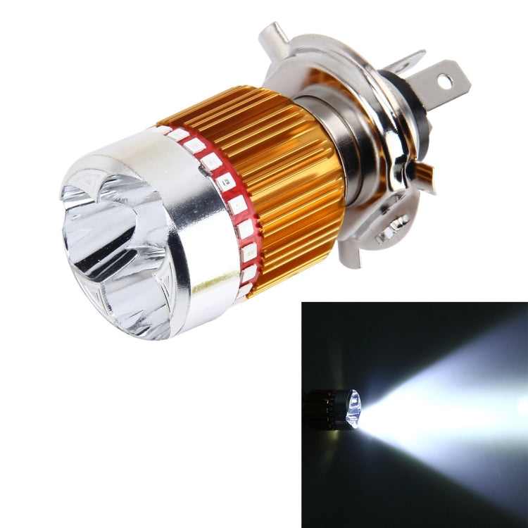 H4 9W 900 LM 6000K Static + Strobe Light Motorcycle Headlight Lamp with 3 COB White Light Lamps and Red Light+Pink Light+Blue Light LED Lamps, DC 12V - Headlights by buy2fix | Online Shopping UK | buy2fix