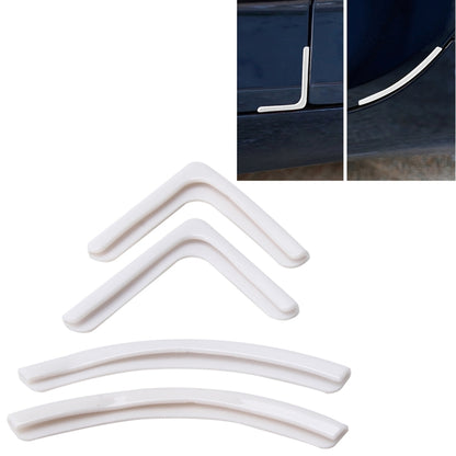 4 PCS/Set Universal Car Styling PVC Car Door Edge Anti Collision Sticker Door Anti-Rub Strips Car Door Scratch Protector(White) - Anti Collision Sticker by buy2fix | Online Shopping UK | buy2fix