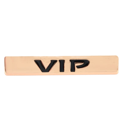 Auto VIP Sticker  VIP Label Car Stickers 3D Metal Fashion VIP Logo Car Stickers,Size:9.5*1.5cm(Champagne Gold) - Decorative Sticker by buy2fix | Online Shopping UK | buy2fix