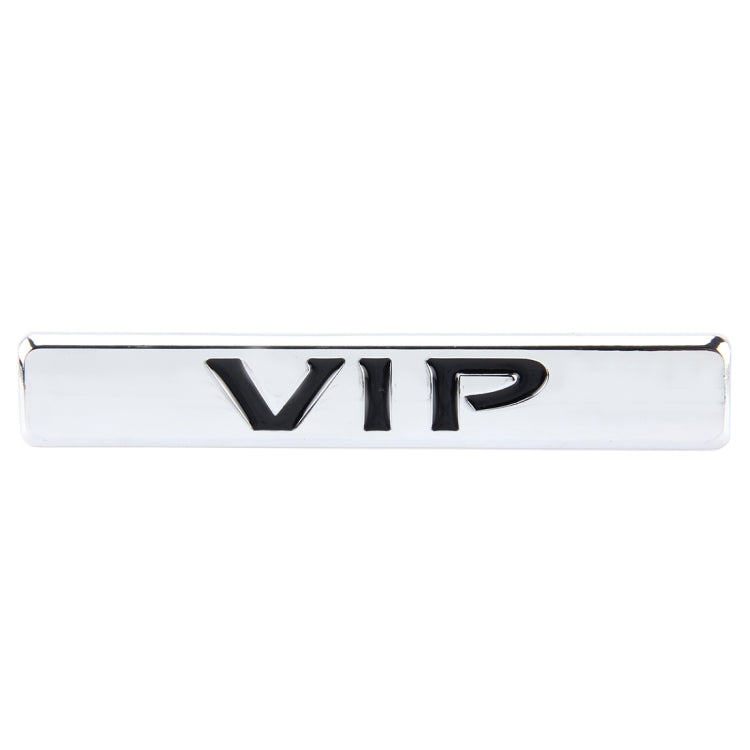 Auto VIP Sticker  VIP Label Car Stickers 3D Metal Fashion VIP Logo Car Stickers,Size:9.5*1.5cm(Silver) - Decorative Sticker by buy2fix | Online Shopping UK | buy2fix