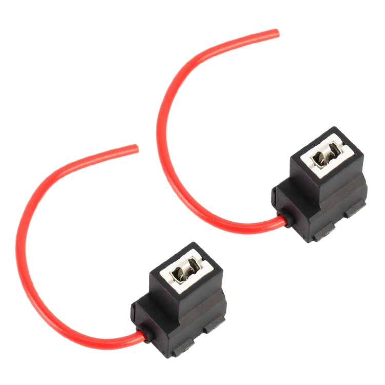 2 PCS Car H1 / H3 Bulb Holder Base Female Socket with Wire - Wires by buy2fix | Online Shopping UK | buy2fix