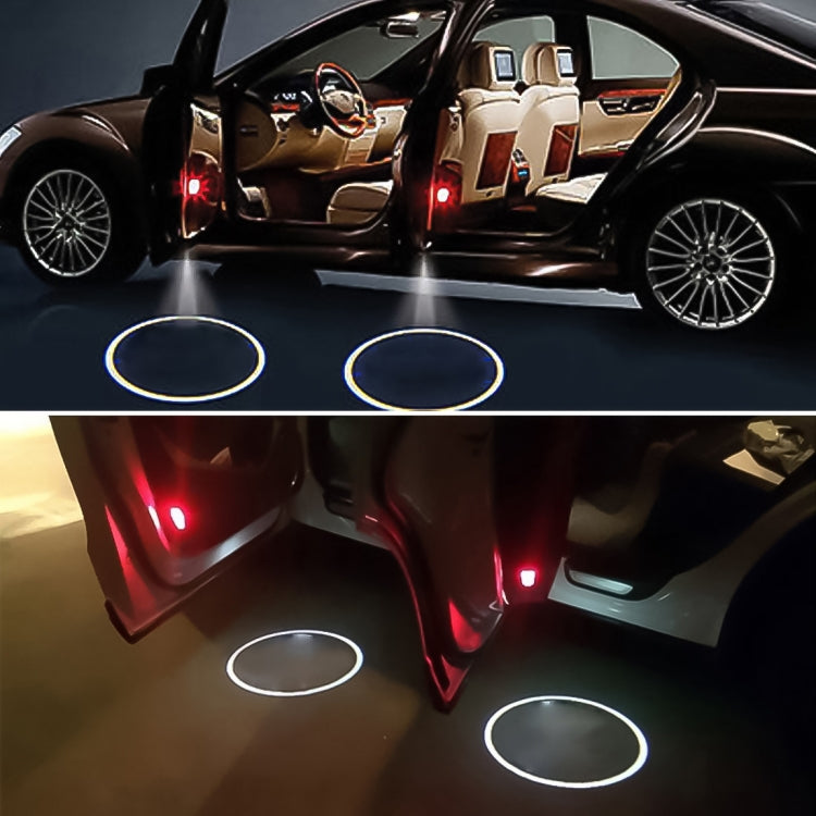 2 PCS LED Ghost Shadow Light, Car Door LED Laser Welcome Decorative Light, Display Logo for KIA K5 Car Brand(Black) - Door Lights by buy2fix | Online Shopping UK | buy2fix
