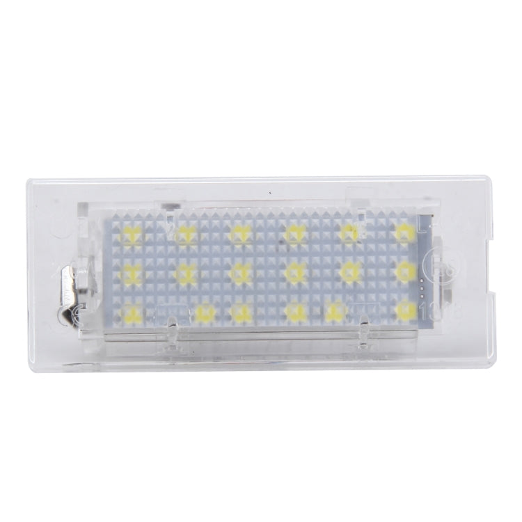 2 PCS License Plate Light with 18  SMD-3528 Lamps for BMW E53(X5),2W 120LM,6000K, DC12V (White Light) - License Plate Lights by buy2fix | Online Shopping UK | buy2fix