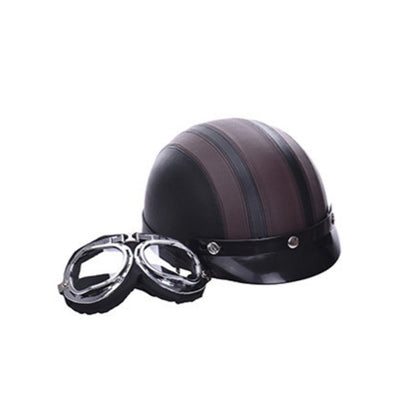 Winter Season Motorcycle Breathable Safty Helmet(Coffee) - Helmets by buy2fix | Online Shopping UK | buy2fix