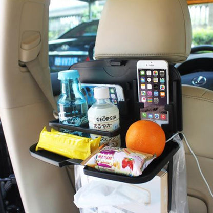 SHUNWEI SD-1509 Car Auto Back Seat Folding Table Drink Food Cup Tray Holder Stand Desk Multi-purpose Travel Dining Tray(Black) - Stowing Tidying by SHUNWEI | Online Shopping UK | buy2fix