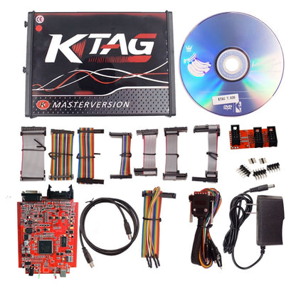 KTAG V7.020 Red PCB Board ECU Programming Tool Unlimited Token, US Plug - In Car by buy2fix | Online Shopping UK | buy2fix