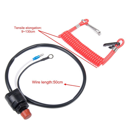 Universal Stop Switch + Safe Lanyard for ATV Boat - In Car by buy2fix | Online Shopping UK | buy2fix