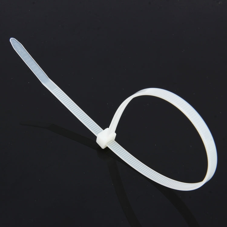 500 PCS 5mm*250mm Nylon Cable Ties(White) - In Car by buy2fix | Online Shopping UK | buy2fix