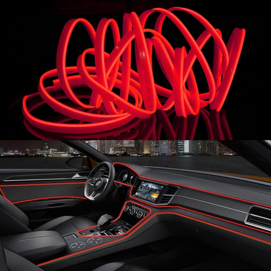 4m Cold Light Flexible LED Strip Light For Car Decoration(Red Light) - Atmosphere lights by buy2fix | Online Shopping UK | buy2fix