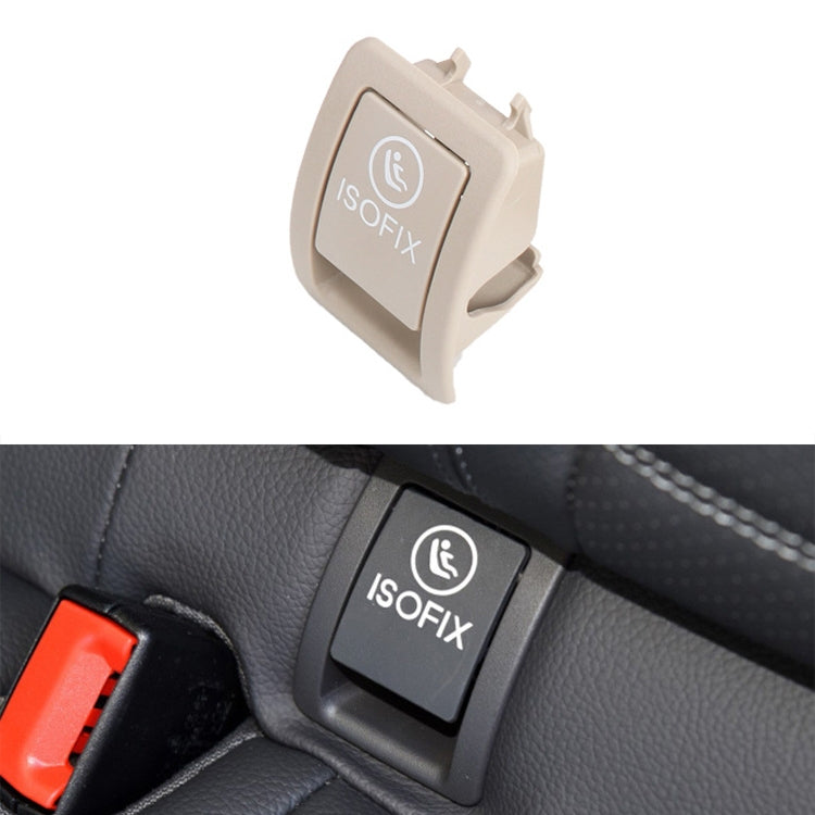 Car Rear Child ISOFIX Switch Seat Safety Cover 2059200513 for Mercedes-Benz W205 2015-2021, Left Driving (Beige) - In Car by buy2fix | Online Shopping UK | buy2fix