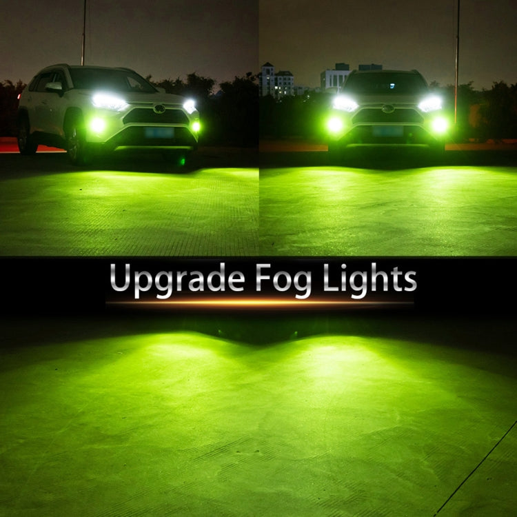 1 Pair H4 DC12V 7.8W Car LED Fog Light (Lime Green) - In Car by buy2fix | Online Shopping UK | buy2fix