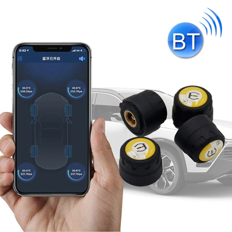 Bluetooth 4.0 TPMS Car External Tire Pressure Monitoring  Pressure Detection System - In Car by buy2fix | Online Shopping UK | buy2fix