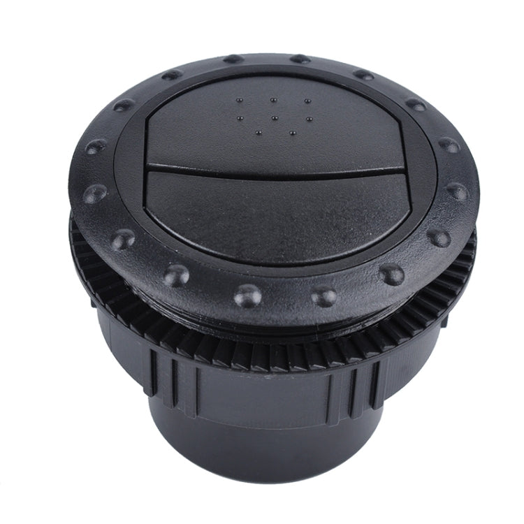 Universal 60mm Round AC Air Outlet Vent for RV Bus Boat Yacht Auto Air Conditioner Vent Replacement Parts Car Accessories(Black) - In Car by buy2fix | Online Shopping UK | buy2fix