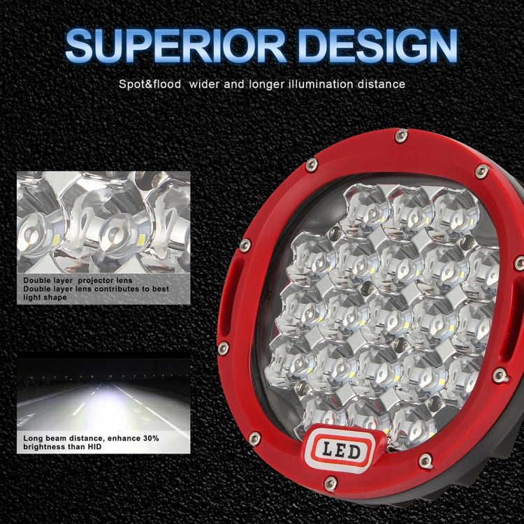 20W 7 inch Car Round Spotlight Work Light - In Car by buy2fix | Online Shopping UK | buy2fix