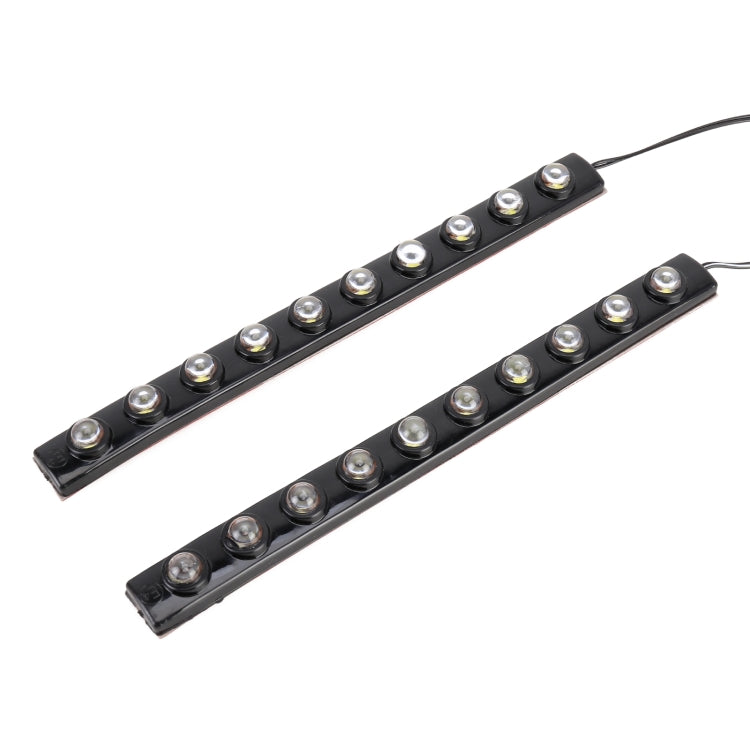 10LEDs SMD-5050 DC12V / 2.2W / 5500K / 112LM Car Daytime Running Light - In Car by buy2fix | Online Shopping UK | buy2fix