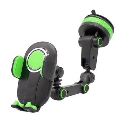 ZP-X0466 Car 360 Degree Rotating Telescopic Folding Round Suction Cup Mobile Phone Holder(Green) -  by buy2fix | Online Shopping UK | buy2fix