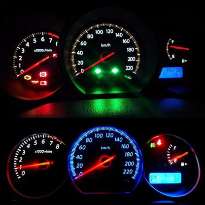 10 PCS B8.3 0.2W DC12V Wedge Instrument Panel COB LED Light Dashboard Gauge Cluster Indicator Lamp Bulb (Blue Light) - In Car by buy2fix | Online Shopping UK | buy2fix