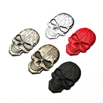 Three-dimensional Devil Skull Metal Plating Car Sticker (Gun Metal) - In Car by buy2fix | Online Shopping UK | buy2fix