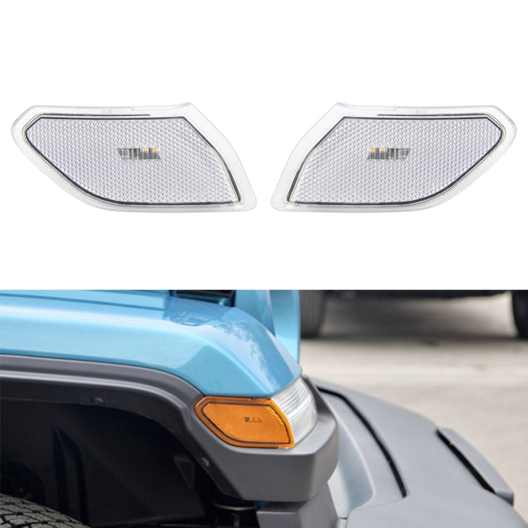 Car Transparent Wheel Eyebrow Side Light Turn Signal Leaf Plate Lamp for Jeep Wrangler JL 2018- - In Car by buy2fix | Online Shopping UK | buy2fix