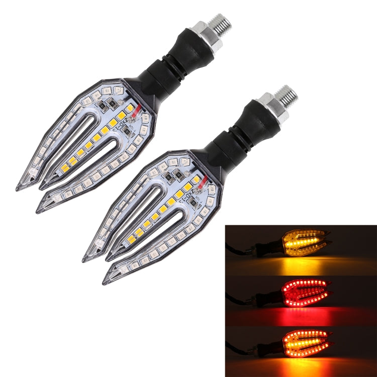 Motorcycle Turn Signal Light DC12V 1W 33LEDs SMD-3528 Lamp Beads (Red Light) - In Car by buy2fix | Online Shopping UK | buy2fix