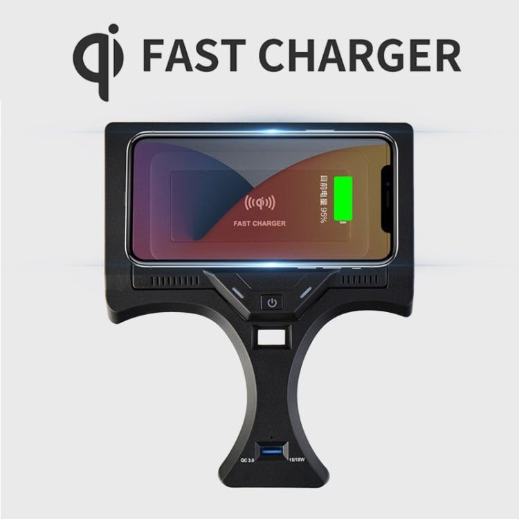 HFC-1017 Car Qi Standard Wireless Charger 10W Quick Charging for BMW 3 Series 2020-2022, Left Driving - In Car by buy2fix | Online Shopping UK | buy2fix