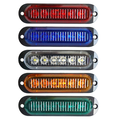 5 PCS MK-093 Car / Truck 6LEDs Side Marker Indicator Lights Bulb Lamp (Yellow Light) - In Car by buy2fix | Online Shopping UK | buy2fix