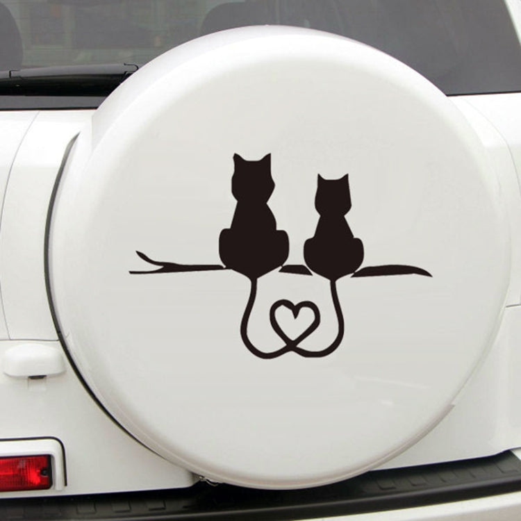20 PCS Car Body Bumper Cat Vinyl Decal Window Sticker, Size: 17.8x10.8cm (White) - In Car by buy2fix | Online Shopping UK | buy2fix
