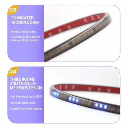 Z06-60CM 60cm DC12V-24V Car Front Grille LED RGB Daytime Running Lights Strip Colorful Lamp - In Car by buy2fix | Online Shopping UK | buy2fix