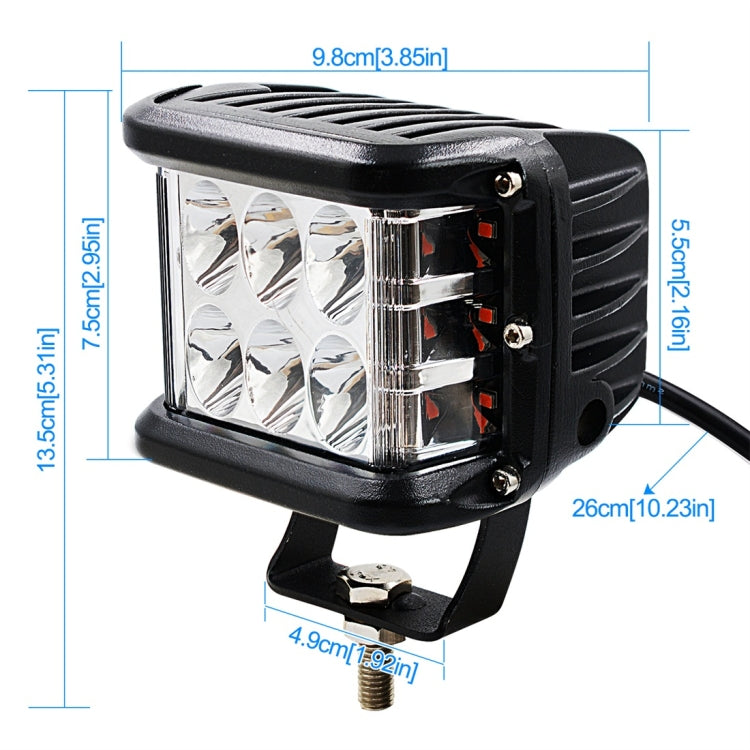 CS-880A1 Car Dust-proof Waterproof Metal Square LED Headlights, Screw Version - In Car by buy2fix | Online Shopping UK | buy2fix