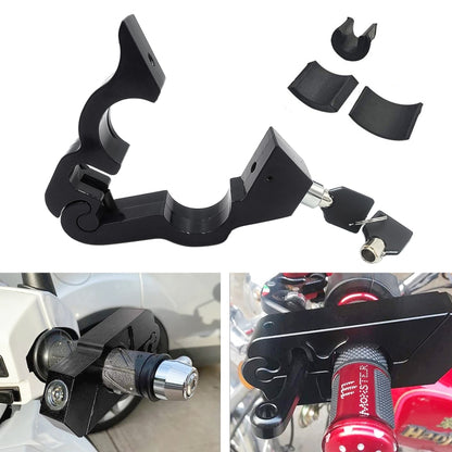 Motorcycle Aluminum Alloy Throttle Handle Lock (Black) - In Car by buy2fix | Online Shopping UK | buy2fix