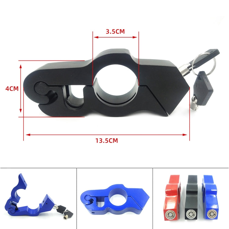 Motorcycle Aluminum Alloy Throttle Handle Lock (Black) - In Car by buy2fix | Online Shopping UK | buy2fix