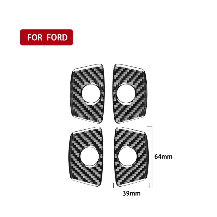 Car Carbon Fiber Door Decorative Sticker for Ford Explorer 2013-2019, Left Drive - In Car by buy2fix | Online Shopping UK | buy2fix